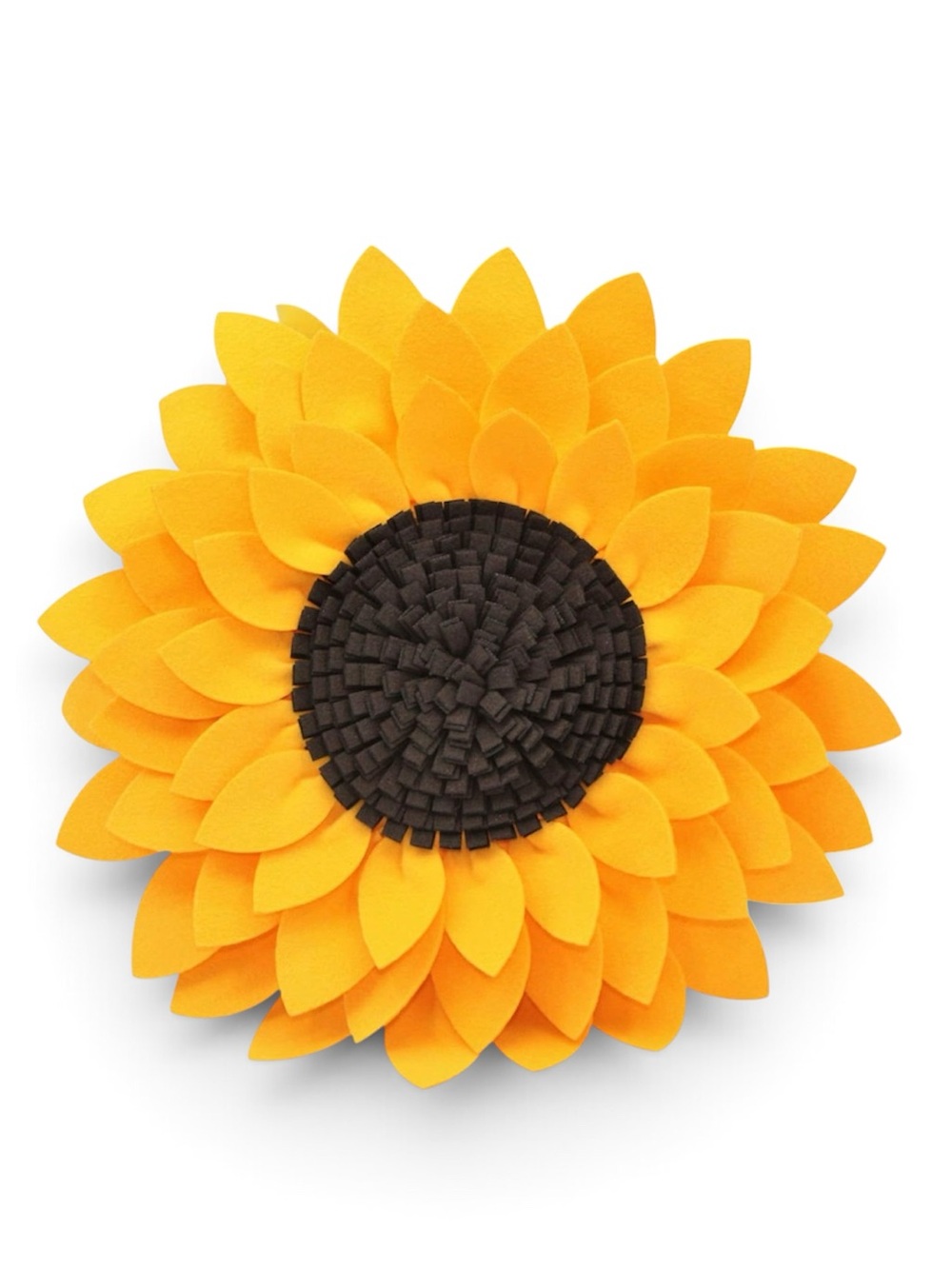 Contempo Lifestyles Sunflower Pillow 3D Flower Shaped Decorative Throw Cushion